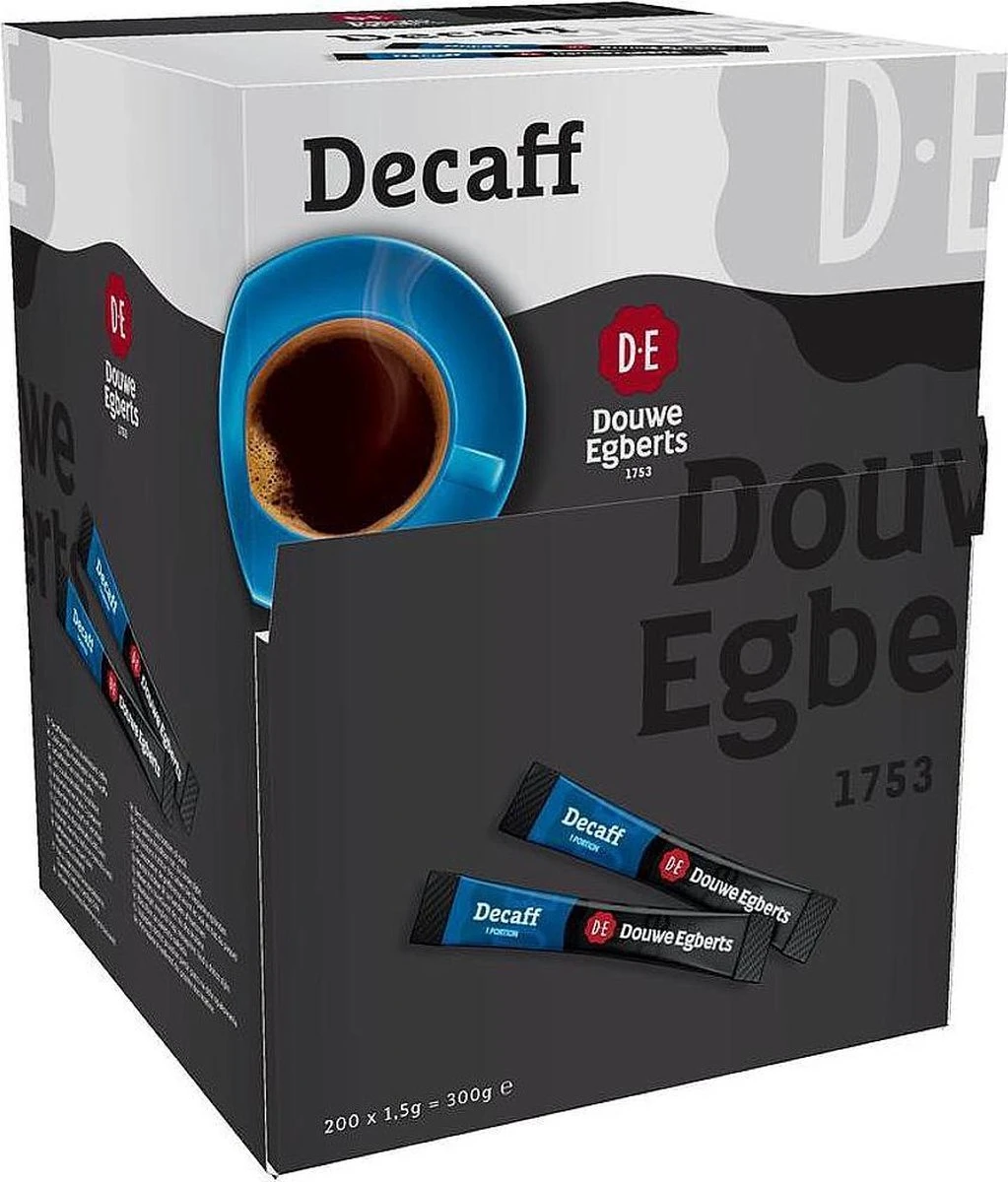Douwe Egberts Decafé Koffiestick 200 Stuks 2 Douwe Egberts Decafé Koffiestick 200 Stuks - Afbeelding 2