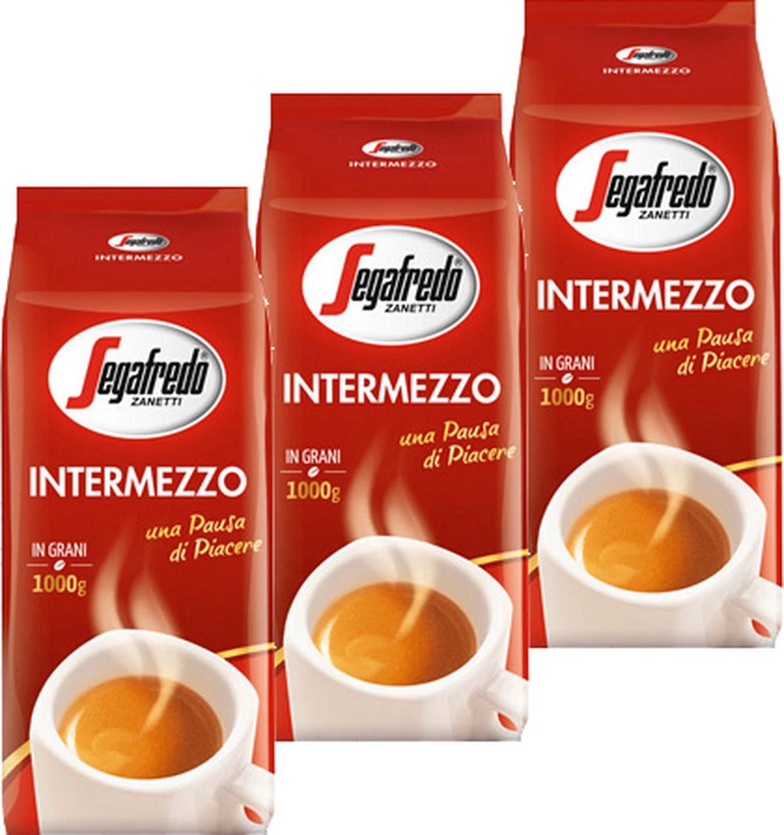Segafredo Intermezzo - Koffiebonen - 3 X 1 Kg 1 Segafredo Intermezzo - Koffiebonen - 3 X 1 Kg
