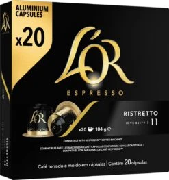 L'OR Espresso Ristretto Koffiecups - Intensiteit 11/12 - 10 X 20 Capsules -Koffie Verkoop Winkel 1129x1200 1
