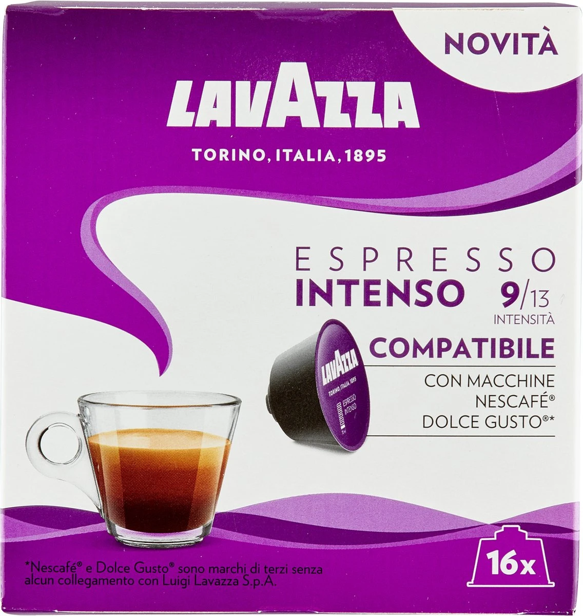 Lavazza Espresso Intenso Capsules - Geschikt Voor Dolce Gusto Apparaat - 16 Stuks X3 2 Lavazza Espresso Intenso Capsules - Geschikt Voor Dolce Gusto Apparaat - 16 Stuks X3 - Afbeelding 2