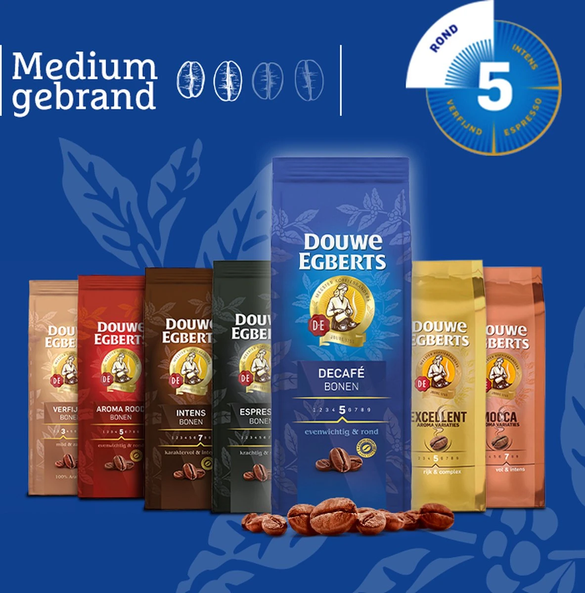 Douwe Egberts Décafé Koffiebonen - 4 X 500 Gram 6 Douwe Egberts Décafé Koffiebonen - 4 X 500 Gram - Afbeelding 6