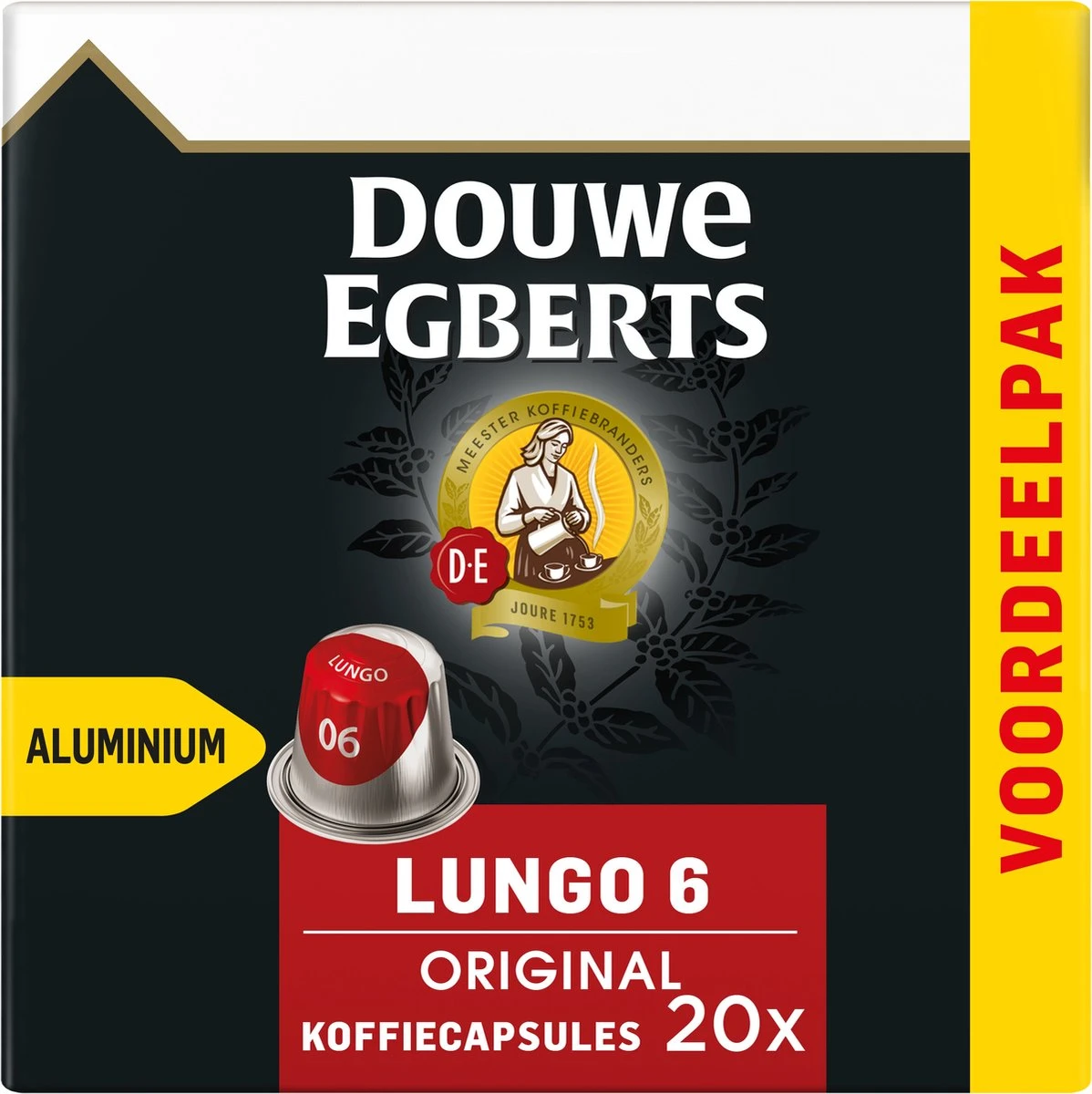 Douwe Egberts Lungo Original Koffiecups - Intensiteit 6/12 - 10 X 20 Capsules 7 Douwe Egberts Lungo Original Koffiecups - Intensiteit 6/12 - 10 X 20 Capsules - Afbeelding 7