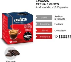 LAVAZZA A Modo Mio Crema E Gusto – 16 Cups 6 LAVAZZA A Modo Mio Crema E Gusto – 16 Cups -Koffie Verkoop Winkel 1200x1043