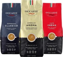 O'ccaffè - Italiaanse Koffiebonen Proefpakket | 3 X 250gr | Barista Kwaliteit