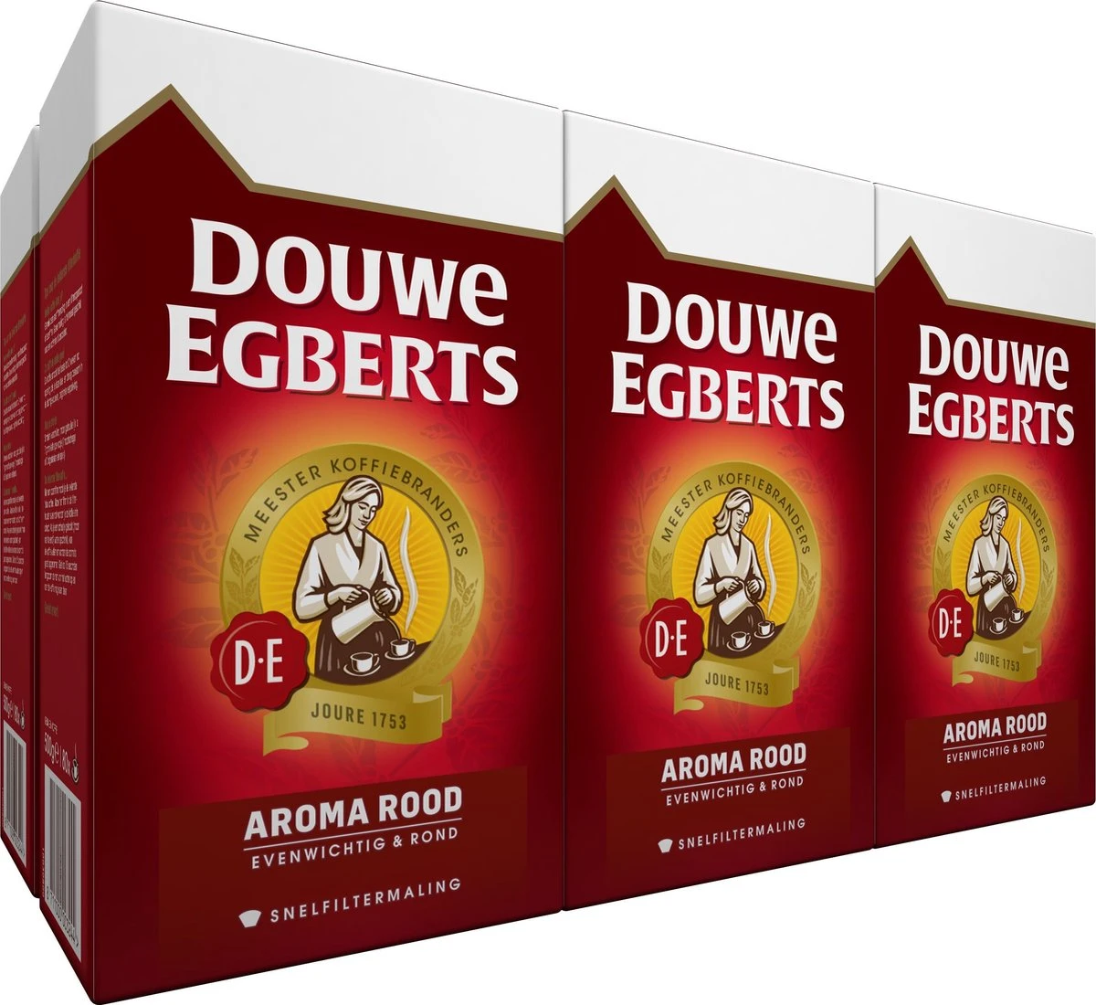 Douwe Egberts Aroma Rood Filterkoffie - 6 X 500 Gram 1 Douwe Egberts Aroma Rood Filterkoffie - 6 X 500 Gram