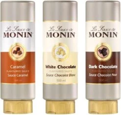 Monin Dessert Topping Dark Chocolate - 50 Cl -Koffie Verkoop Winkel 1200x1146