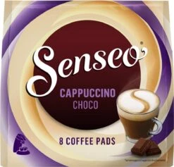Senseo Cappuccino Choco Koffiepads - 2/9 Intensiteit - 4 X 8 Pads -Koffie Verkoop Winkel 1200x1152