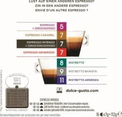 Nescafé Dolce Gusto Espresso Intenso Capsules - 90 Koffiecups 12 Nescafé Dolce Gusto Espresso Intenso Capsules - 90 Koffiecups -Koffie Verkoop Winkel 1200x1153