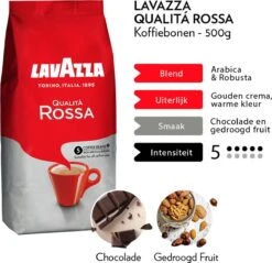 Lavazza Qualita Rossa Koffiebonen - 500 Gram X4 -Koffie Verkoop Winkel 1200x1162