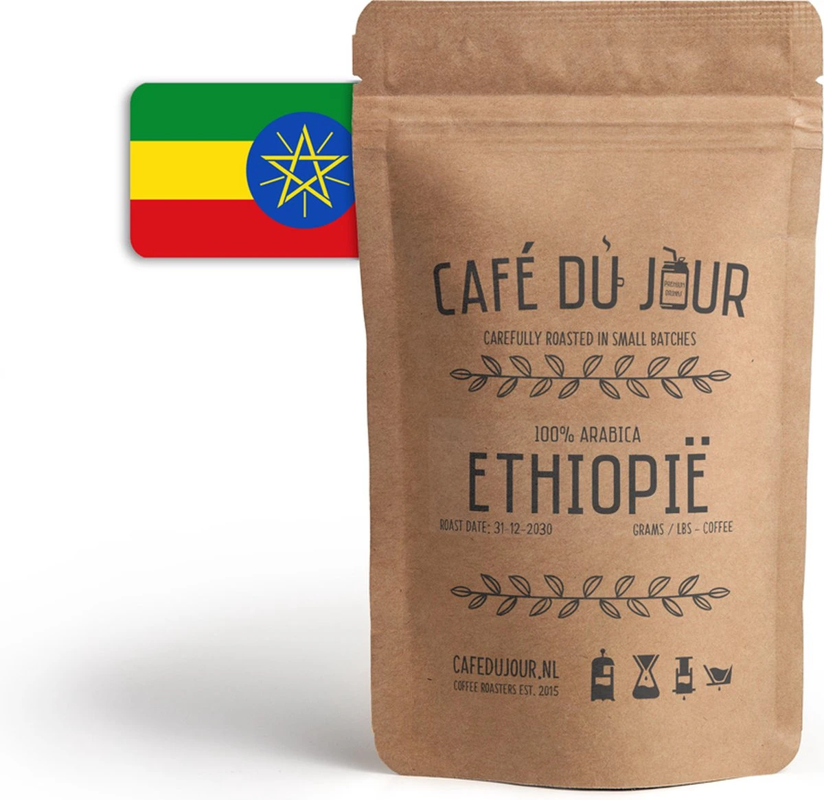 Café Du Jour 100% Arabica Ethiopië 1 Kilo Vers Gebrande Koffiebonen 1 Café Du Jour 100% Arabica Ethiopië 1 Kilo Vers Gebrande Koffiebonen