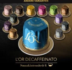 L'OR Espresso Decaffeinato Koffiecups - Intensiteit 6/12 - 10 X 10 Capsules -Koffie Verkoop Winkel 1200x1173 10