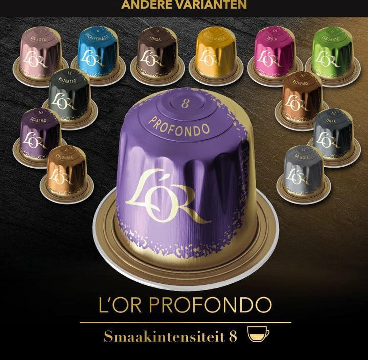 L'OR Lungo Profondo Koffiecups - Intensiteit 8/12 - 10 X 10 Capsules 10 L'OR Lungo Profondo Koffiecups - Intensiteit 8/12 - 10 X 10 Capsules - Afbeelding 10