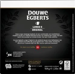Douwe Egberts Lungo Original Koffiecups - Intensiteit 6/12 - 10 X 20 Capsules 11 Douwe Egberts Lungo Original Koffiecups - Intensiteit 6/12 - 10 X 20 Capsules -Koffie Verkoop Winkel 1200x1184 2