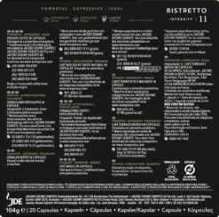 L'OR Espresso Ristretto Koffiecups - Intensiteit 11/12 - 10 X 20 Capsules -Koffie Verkoop Winkel 1200x1186 2