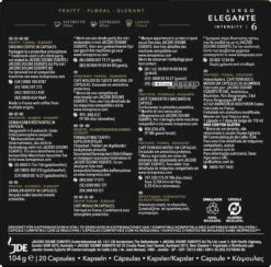 L'OR Lungo Elegante Koffiecups - Intensiteit 6/12 - 10 X 20 Capsules 13 L'OR Lungo Elegante Koffiecups - Intensiteit 6/12 - 10 X 20 Capsules -Koffie Verkoop Winkel 1200x1186 6