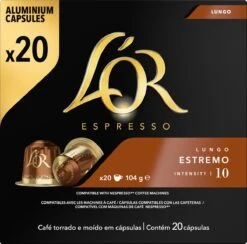 L'OR Lungo Estremo (10) - 10 X 20 Koffiecups 21 L'OR Lungo Estremo (10) - 10 X 20 Koffiecups -Koffie Verkoop Winkel 1200x1187 4