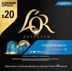 L'OR Espresso Decaffeinato (6) - 10 X 20 Koffiecups -Koffie Verkoop Winkel 1200x1187 7