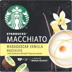 Starbucks By Dolce Gusto Capsules Madagascar Vanilla Macchiato- 3 Doosjes à 12 Koffiecups -Koffie Verkoop Winkel 1200x1195