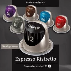 Douwe Egberts Espresso Ristretto (12) - 10 X 20 Koffiecups -Koffie Verkoop Winkel 1200x1200 124