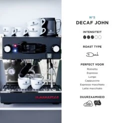 Aroma Club - Cafeïnevrije Koffiebonen 1KG - No. 5 Decaf John - Koffie Intensiteit 3/5 8 Aroma Club - Cafeïnevrije Koffiebonen 1KG - No. 5 Decaf John - Koffie Intensiteit 3/5 -Koffie Verkoop Winkel 1200x1200 182