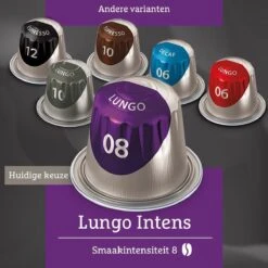 Douwe Egberts Lungo Intens Koffiecups - Intensiteit 8/12 - 10 X 20 Capsules 14 Douwe Egberts Lungo Intens Koffiecups - Intensiteit 8/12 - 10 X 20 Capsules -Koffie Verkoop Winkel 1200x1200