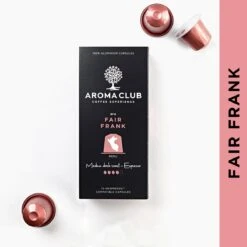 Aroma Club - Nespresso Compatible Capsules (120 St.) - No. 4 Fair Frank - Intensiteit 4/5 - Espresso - 100% Aluminium Koffiecups -Koffie Verkoop Winkel 1200x1200 30