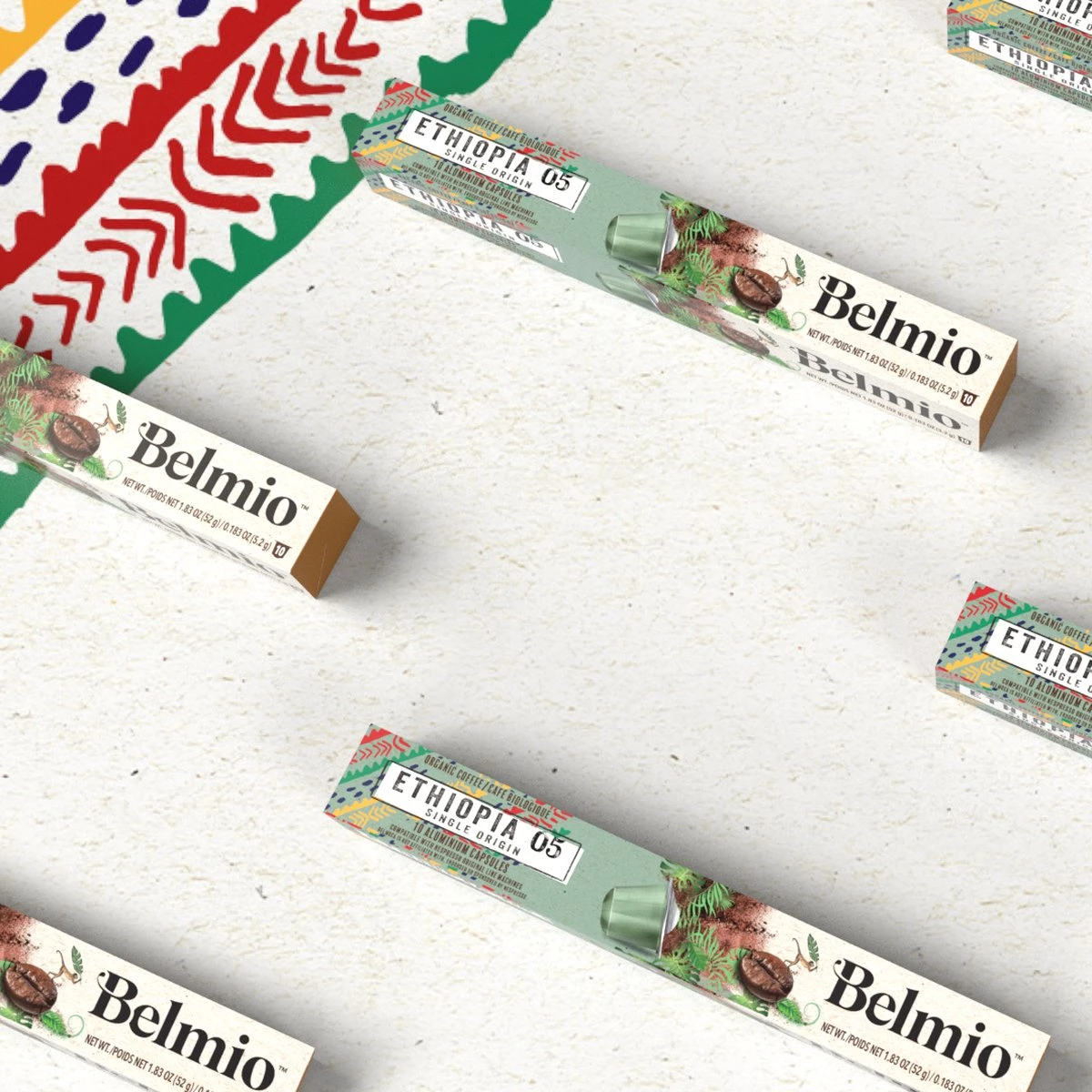 Belmio Koffiecups - ETHIOPIA Capsules - 120 Stuks 3 Belmio Koffiecups - ETHIOPIA Capsules - 120 Stuks - Afbeelding 3