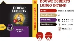 Douwe Egberts Lungo Intens Koffiecups - Intensiteit 8/12 - 10 X 20 Capsules 13 Douwe Egberts Lungo Intens Koffiecups - Intensiteit 8/12 - 10 X 20 Capsules -Koffie Verkoop Winkel 1200x673