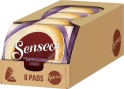 Senseo Cappuccino Choco Koffiepads - 2/9 Intensiteit - 4 X 8 Pads -Koffie Verkoop Winkel 1200x863