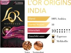 L'OR Espresso Origins India (10) - 10 X 10 Koffiecups 10 L'OR Espresso Origins India (10) - 10 X 10 Koffiecups -Koffie Verkoop Winkel 1200x902