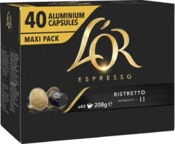 L'OR Espresso Ristretto Koffiecups - Intensiteit 11/12 - 4 X 40 Capsules 21 L'OR Espresso Ristretto Koffiecups - Intensiteit 11/12 - 4 X 40 Capsules -Koffie Verkoop Winkel 1200x989 1