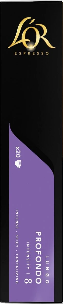 L'OR Lungo Profondo Koffiecups - Intensiteit 8/12 - 4 X 40 Capsules -Koffie Verkoop Winkel 251x1200 2