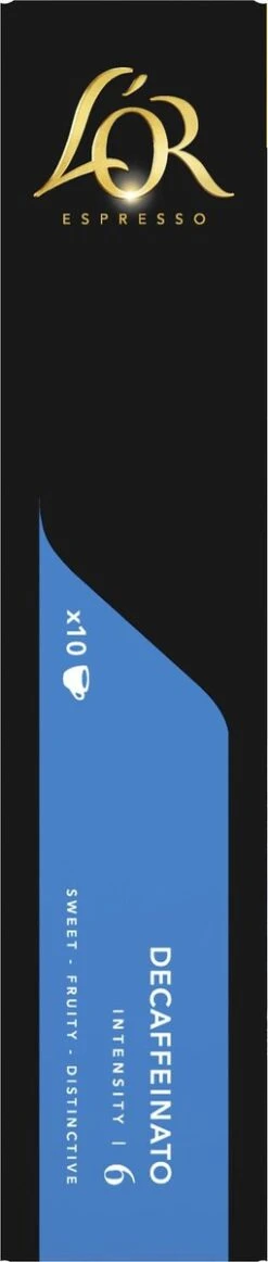 L'OR Espresso Decaffeinato Koffiecups - Intensiteit 6/12 - 10 X 10 Capsules -Koffie Verkoop Winkel 255x1200 11