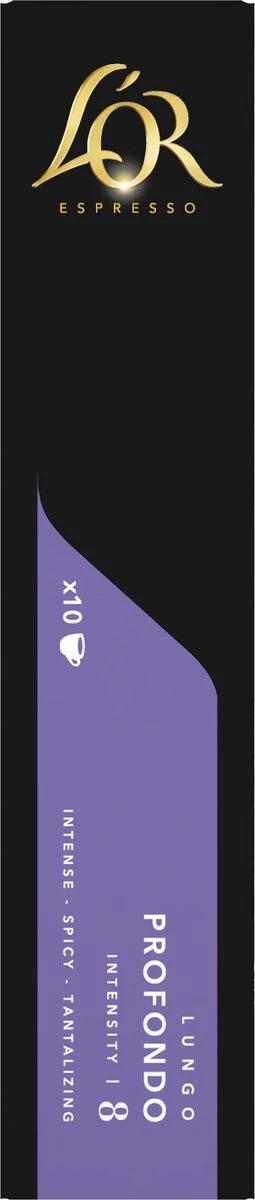 L'OR Lungo Profondo Koffiecups - Intensiteit 8/12 - 10 X 10 Capsules 3 L'OR Lungo Profondo Koffiecups - Intensiteit 8/12 - 10 X 10 Capsules - Afbeelding 3