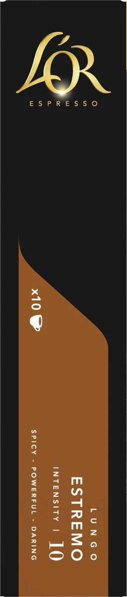 L'OR Lungo Estremo Koffiecups - Intensiteit 10/12 - 10 X 10 Capsules 3 L'OR Lungo Estremo Koffiecups - Intensiteit 10/12 - 10 X 10 Capsules - Afbeelding 3