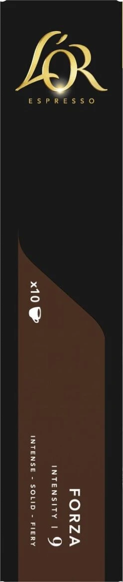 L'OR Espresso Forza Koffiecups - Intensiteit 9/12 - 10 X 10 Capsules 17 L'OR Espresso Forza Koffiecups - Intensiteit 9/12 - 10 X 10 Capsules -Koffie Verkoop Winkel 255x1200 8