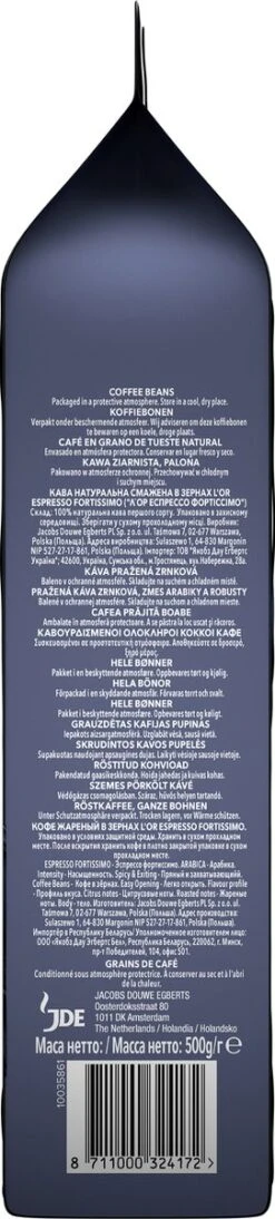 L'OR Espresso Fortissimo Koffiebonen (10) - 4 X 500 Gram -Koffie Verkoop Winkel 271x1200