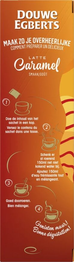 Douwe Egberts Verwenkoffie Latte Caramel Oploskoffie - 5 X 8 Zakjes -Koffie Verkoop Winkel 343x1200 6