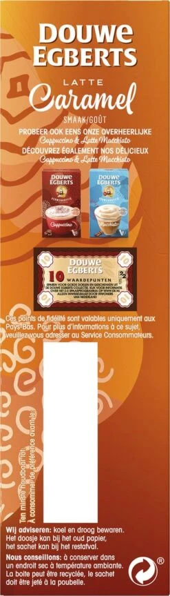 Douwe Egberts Verwenkoffie Latte Caramel Oploskoffie - 5 X 8 Zakjes -Koffie Verkoop Winkel 343x1200 7