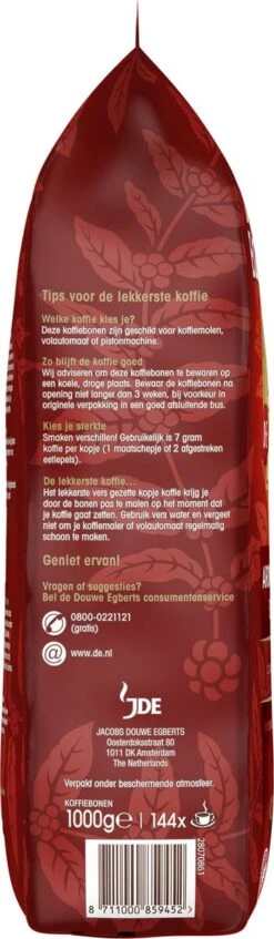 Douwe Egberts Aroma Rood Koffiebonen - 4 X 1000 Gram - Extra Grote Verpakking 16 Douwe Egberts Aroma Rood Koffiebonen - 4 X 1000 Gram - Extra Grote Verpakking -Koffie Verkoop Winkel 350x1200