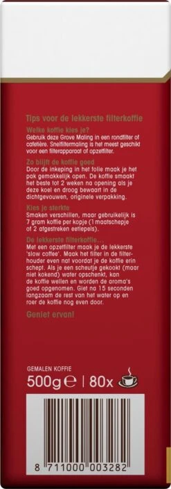Douwe Egberts Aroma Rood Grove Maling Filterkoffie - 6 X 500 Gram -Koffie Verkoop Winkel 421x1200
