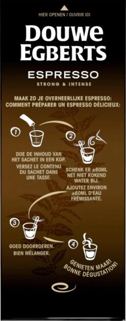 Douwe Egberts Espresso Sticks Oploskoffie - 6 X 25 Zakjes 11 Douwe Egberts Espresso Sticks Oploskoffie - 6 X 25 Zakjes -Koffie Verkoop Winkel 471x1200