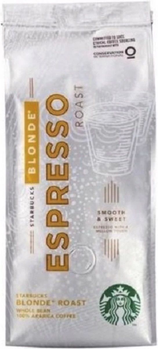 Starbucks Blonde Espresso 100% Arabica Koffiebonen 250G 1 Starbucks Blonde Espresso 100% Arabica Koffiebonen 250G