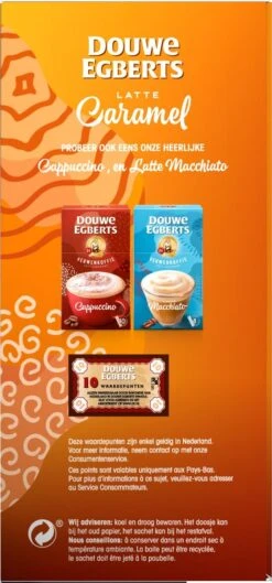 Douwe Egberts Verwenkoffie Latte Caramel Oploskoffie - 5 X 8 Zakjes -Koffie Verkoop Winkel 560x1200 3
