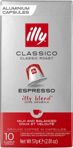 Illy Espresso Classico Koffiecups - Intensiteit 5/9 - 10 X 10 Capsules -Koffie Verkoop Winkel 596x1200