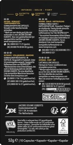 L'OR Espresso Forza Koffiecups - Intensiteit 9/12 - 10 X 10 Capsules 12 L'OR Espresso Forza Koffiecups - Intensiteit 9/12 - 10 X 10 Capsules -Koffie Verkoop Winkel 606x1200 8