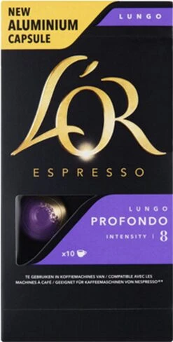 L'OR Lungo Profondo Koffiecups - Intensiteit 8/12 - 10 X 10 Capsules 22 L'OR Lungo Profondo Koffiecups - Intensiteit 8/12 - 10 X 10 Capsules -Koffie Verkoop Winkel 608x1200 1