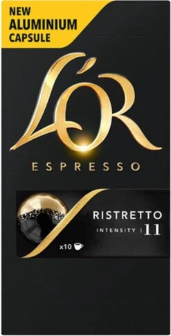 L'OR Espresso Ristretto (11) - 10 X 10 Koffiecups -Koffie Verkoop Winkel 611x1200