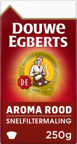 Douwe Egberts Aroma Rood Filterkoffie - 24 X 250 Gram -Koffie Verkoop Winkel 643x1200 4