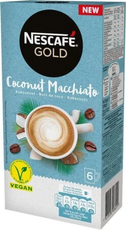 Nescafé Gold Coconut Macchiato Oploskoffie - 6 Doosjes à 6 Zakjes 12 Nescafé Gold Coconut Macchiato Oploskoffie - 6 Doosjes à 6 Zakjes -Koffie Verkoop Winkel 657x1200